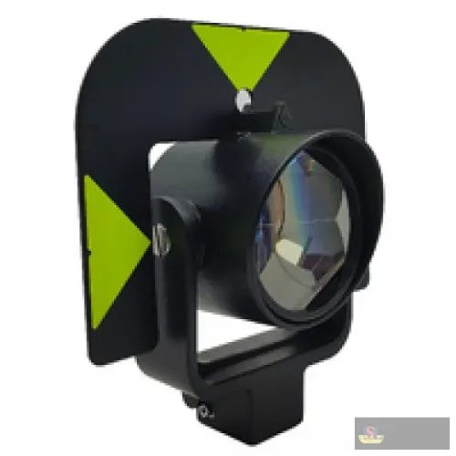 SinoGnss Mini-Circular Prism With Powder-Painted Die Casting Aluminum Holder, Copper Coated