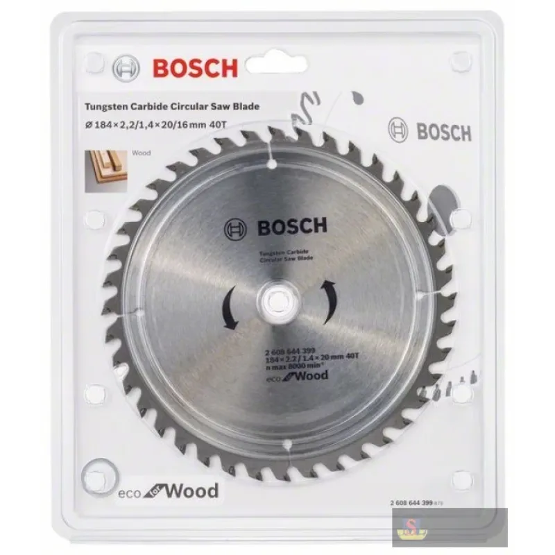 Bosch ECO For Wood 184x2.2/1.4x20 60T Circular Saw Blades