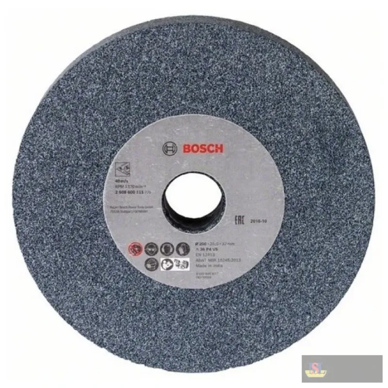 Bosch Grinding Wheel For Double-wheeled Bench Grinder 200 Mm, 32 Mm, 36
