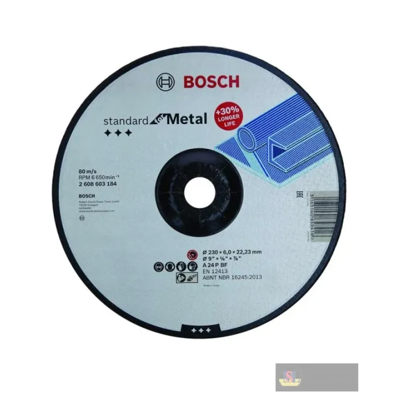 Bosch Expert Grinding Disc With Depressed Centre, 115 Mm, 22,23 Mm, 6,0 Mm
