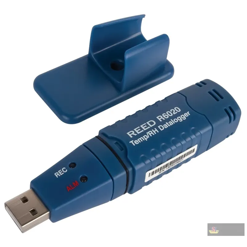 Reed R6020 Temperature & Humidity Usb Data Logger, -40/158f, -40/70c, 0-100%rh