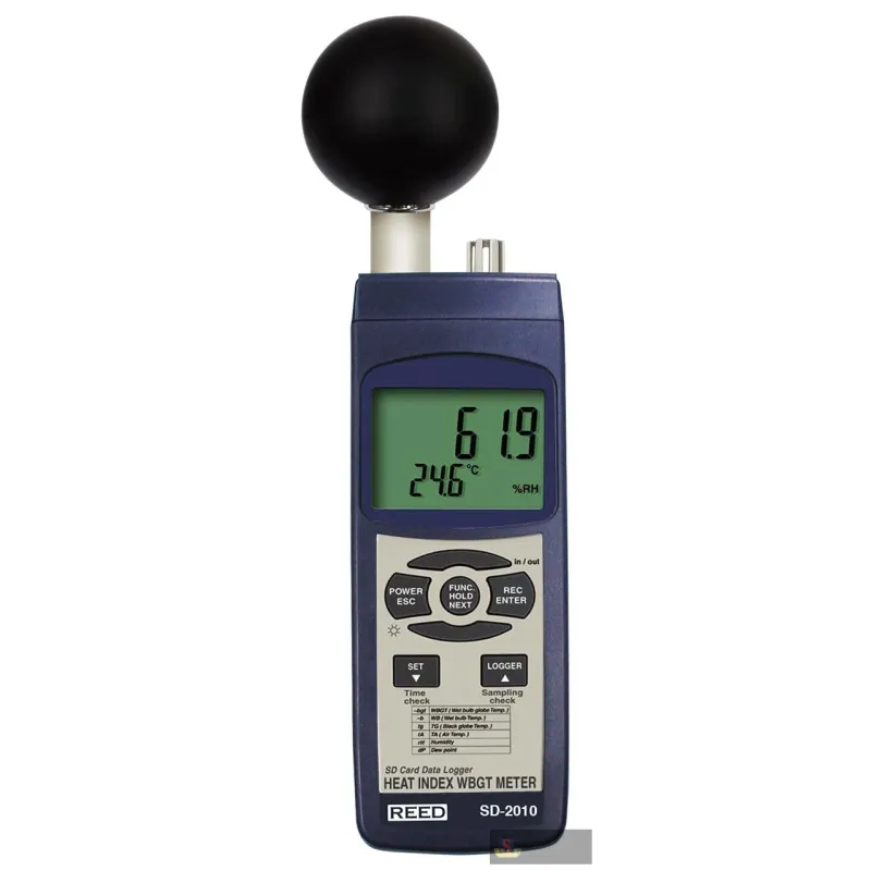 Reed Sd-2010 Heat Stress Meter, Wbgt Data Logger