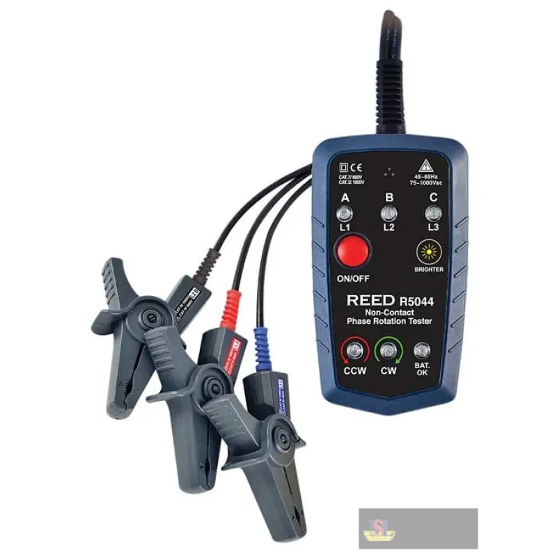 Reed R5044 3-phase & Motor Rotation Tester, Non-contact