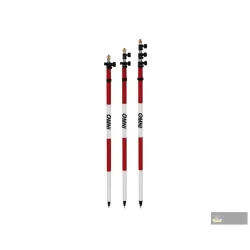 Muya G33002-10 Quick Change Fiberglass Prism Pole with Fixed Tip, Length 1.5-2.6m