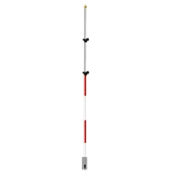 Muya Bgg-33 3m Telescopic Aluminum Range Pole with Tip, 50cm Red, 1m Pole Each