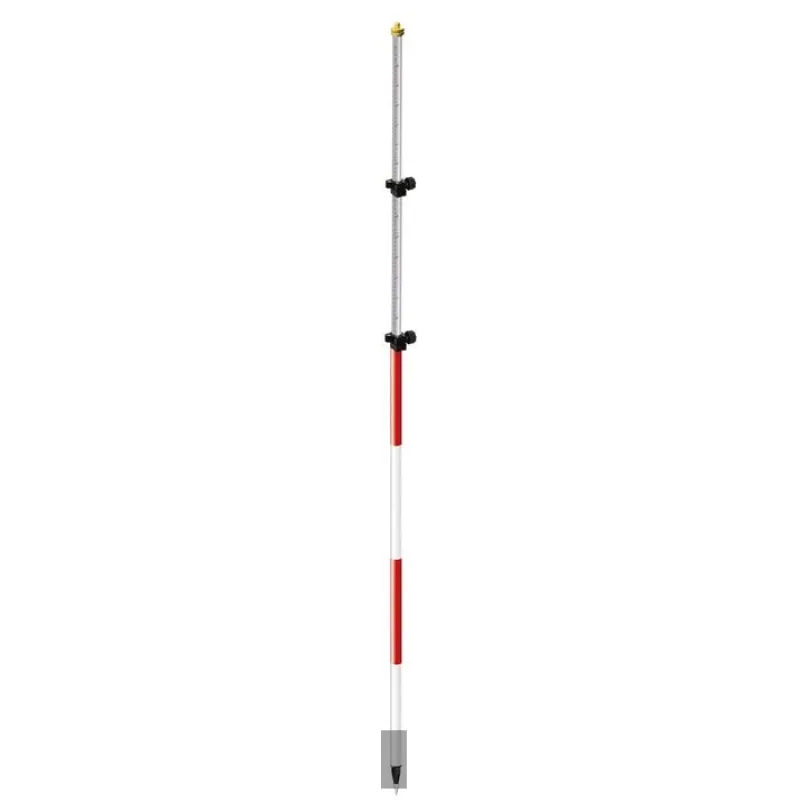 Muya Bgg-33 3m Telescopic Aluminum Range Pole with Tip, 50cm Red, 1m Pole Each