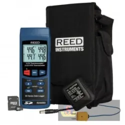 Reed R2450sd-kit Data Logging Thermometer with Power Adapter and Sd Card