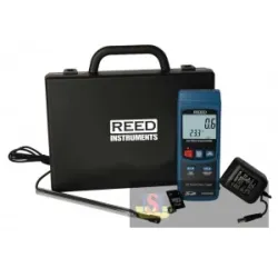 Reed R4500sd-kit Data Logging Hot Wire Thermo-anemometer with Power Adapter and Sd Card