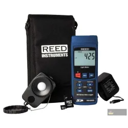 Reed R8100sd-kit Data Logging Light Meter with Power Adapter and Sd Card