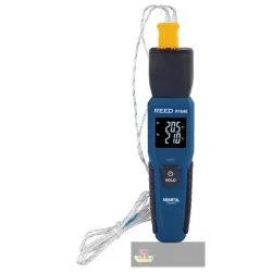 Reed R1640 Thermocouple Thermometer, 2-ch, Bluetooth Smart Series
