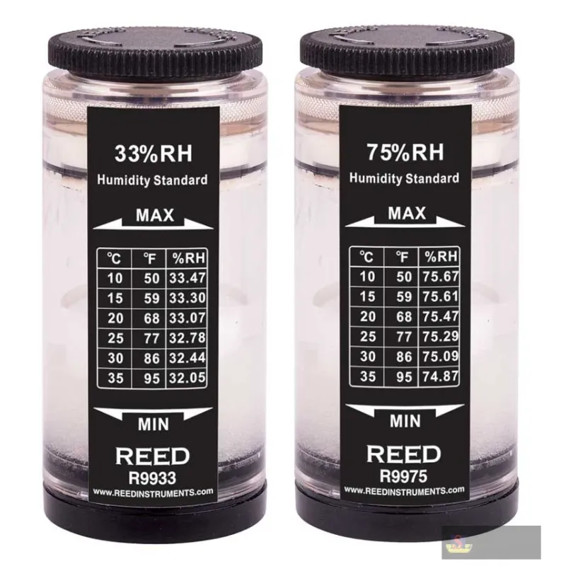 Reed R9980 33% & 75% Humidity Standard Kit for R6001/sd-3007/8706/r6200/r9900/r9905/r6050sd
