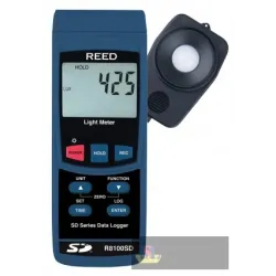 Reed R8100sd Data Logging Light Meter, 100,000 Lux