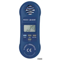 Reed Lm-81ht-nist Thermo-hygrometer, 10/95%rh, 32/122°f, -0/50°c W/nist Cert