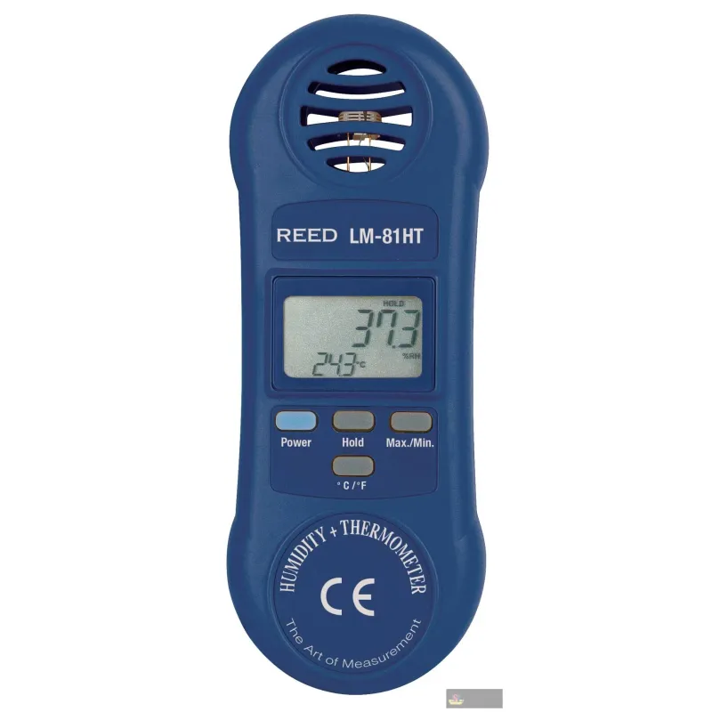 Reed Lm-81ht-nist Thermo-hygrometer, 10/95%rh, 32/122°f, -0/50°c W/nist Cert