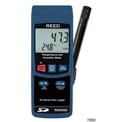 Reed R6050sd-nist Data Logging Thermo-hygrometer W/nist Cert