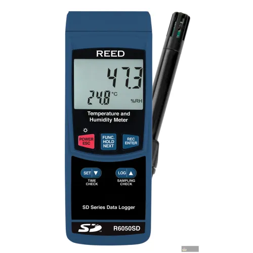 Reed R6050sd-nist Data Logging Thermo-hygrometer W/nist Cert