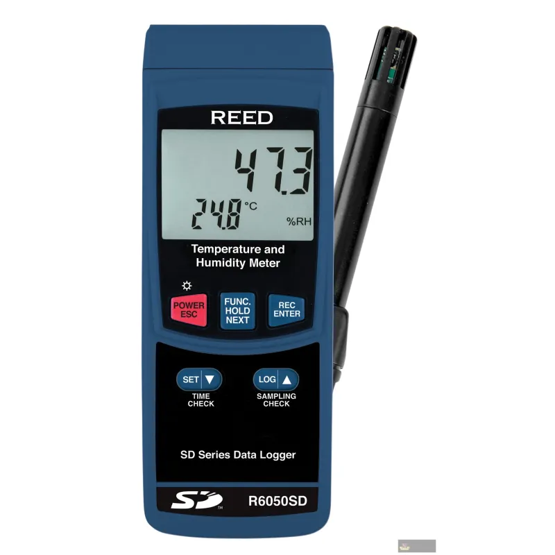 Reed R6050sd-nist Data Logging Thermo-hygrometer W/nist Cert