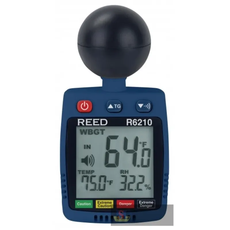 Reed R6210-nist Heat Stress Meter, Personal W/nist Cert
