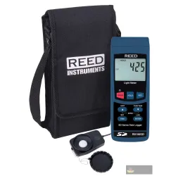 Reed R8100sd-nist Data Logging Light Meter, 100,000 Lux W/nist Cert