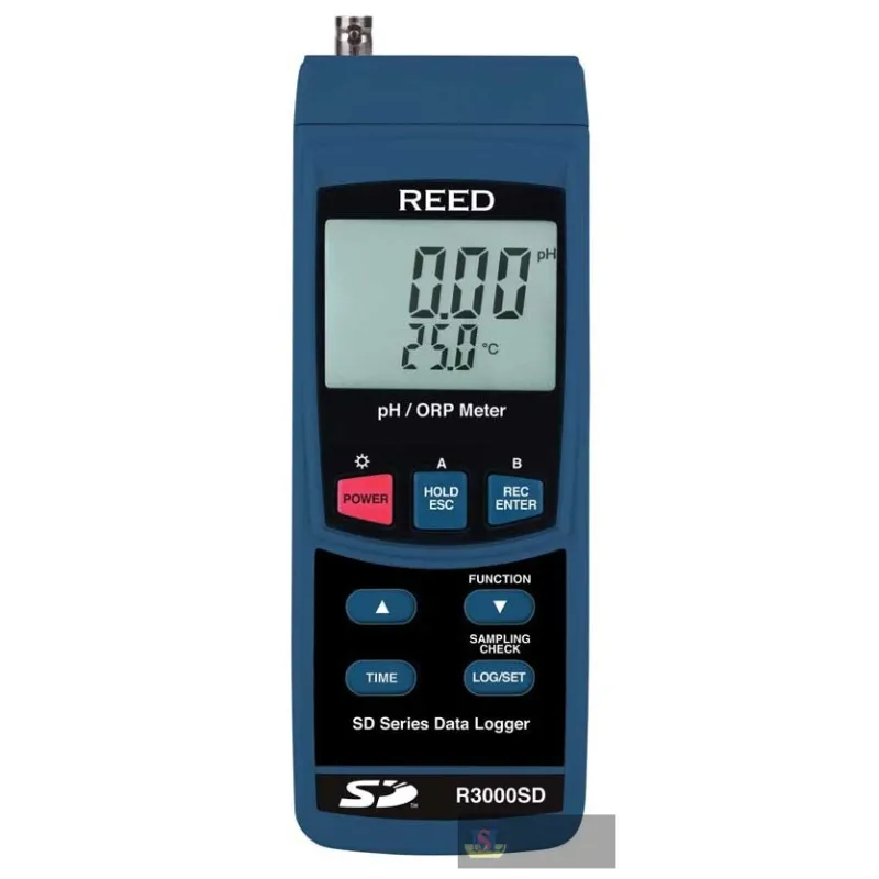 Reed R3000sd-nist Data Logging Ph/orp Meter (no Probe) W/nist Cert
