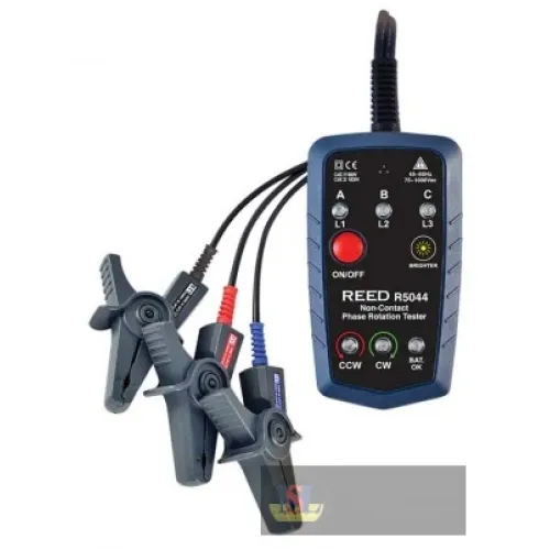 Reed R5044-nist 3-phase & Motor Rotation Tester, Non-contact W/nist Cert