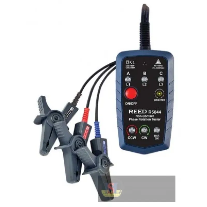 Reed R5044-nist 3-phase & Motor Rotation Tester, Non-contact W/nist Cert