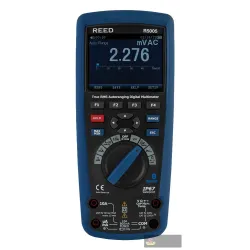 Reed R5005-nist Multimeter, Trms, 1000v Ac/dc W/temp, Data Logger W/nist Cert