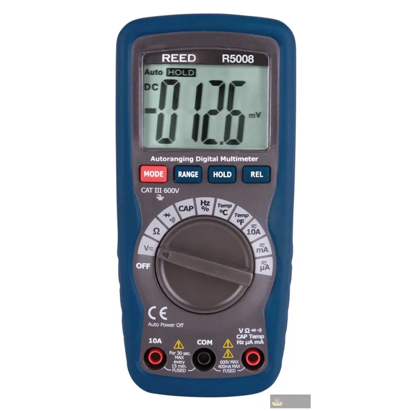 Reed R5008-nist Multimeter, 600v Ac/dc W/nist Cert