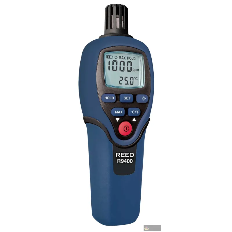 Reed R9400-nist Carbon Monoxide Meter with Temp W/nist Cert