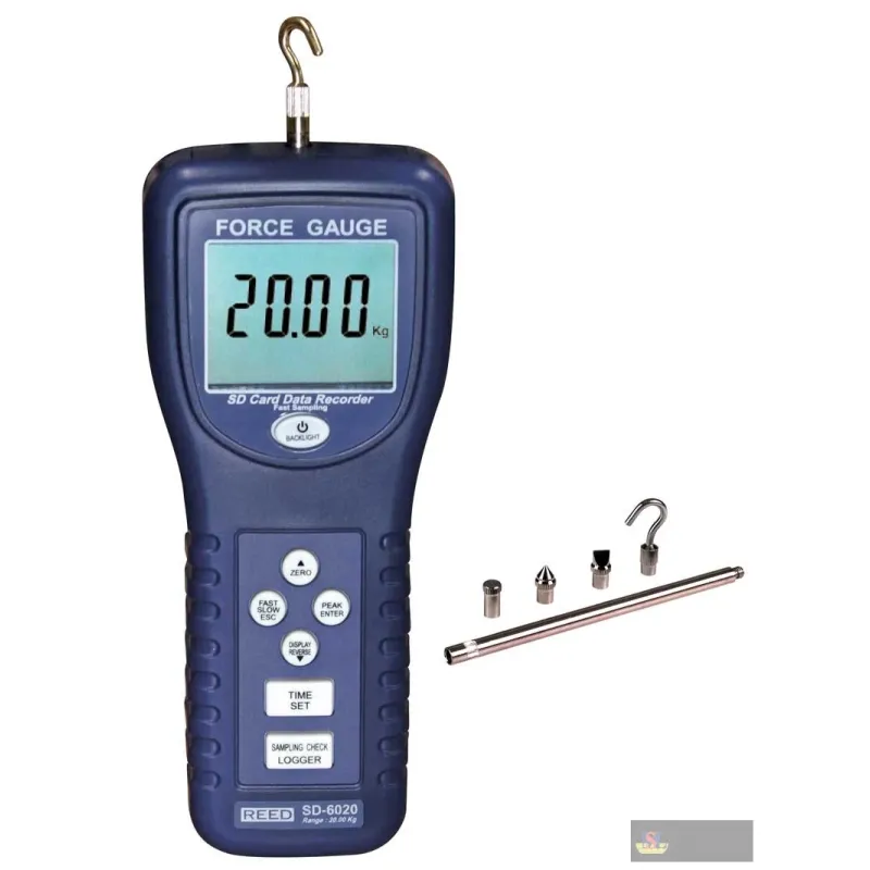 Reed Sd-6020-nist Data Logging Force Gauge, 20kg W/nist Cert