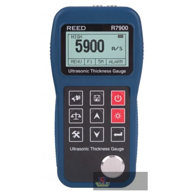 Reed R7900 Thickness Gauge, Ultrasonic, 0.03/15.7