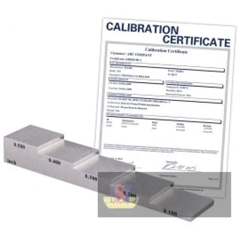 Reed R9060-nist 5 Step Calibration Block, Steel W/nist Cert