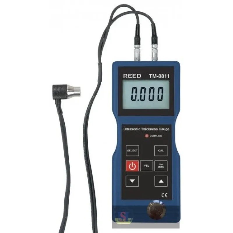Reed Tm-8811 Thickness Gauge, Ultrasonic, 0.05/7.9