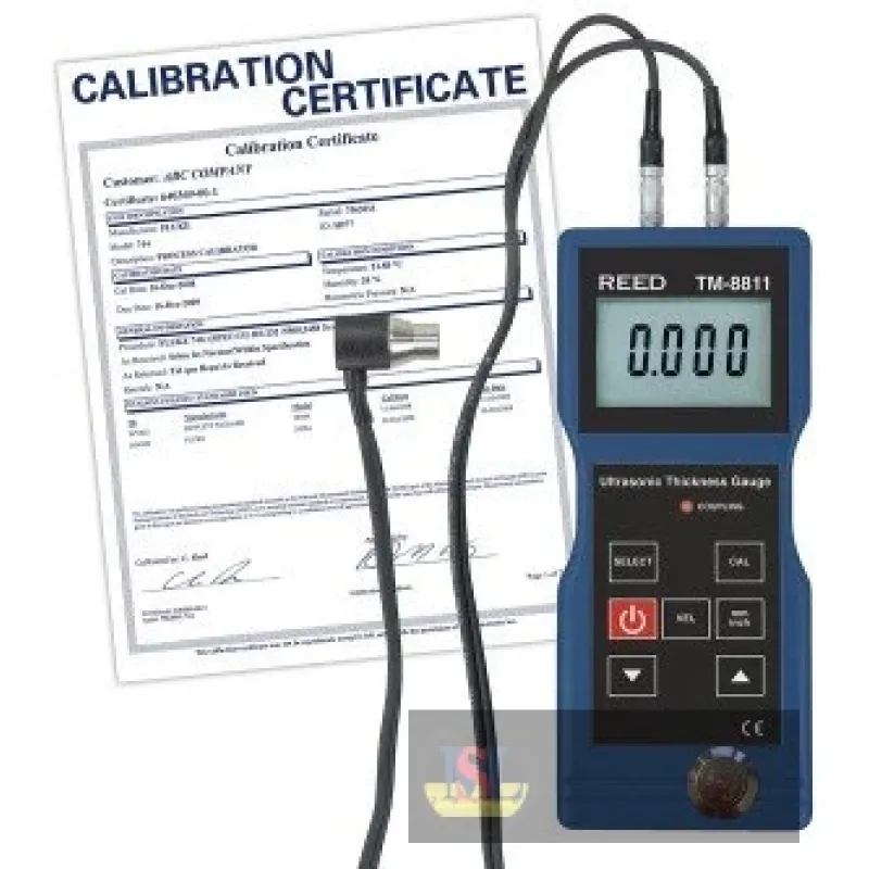 Reed Tm-8811-nist Thickness Gauge, Ultrasonic, 0.05/7.9