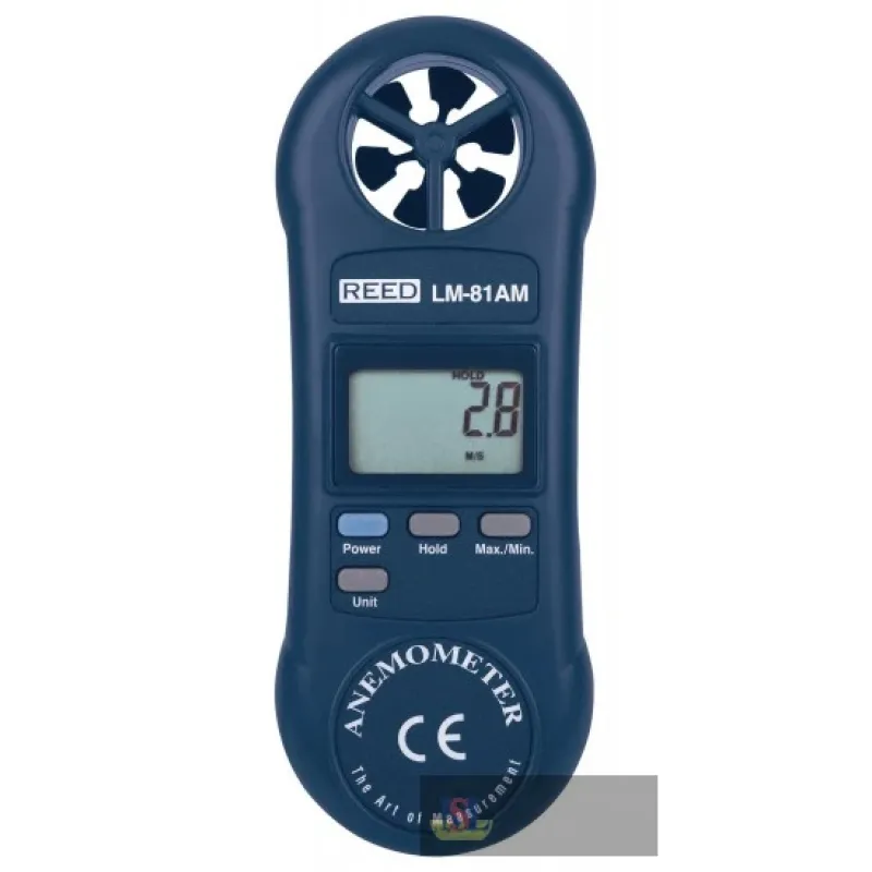 Reed Lm-81am-nist Anemometer W/nist Cert