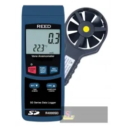 Reed R4000sd-nist Data Logging Thermo-anemometer, Vane W/nist Cert