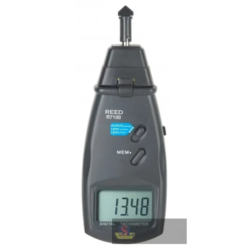 Reed R7100-nist Tachometer, Photo/contact, 99,999rpm/19,999 Rpm W/nist Cert