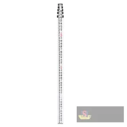 16.4ft Leveling Staff, Ft/inch Graduation