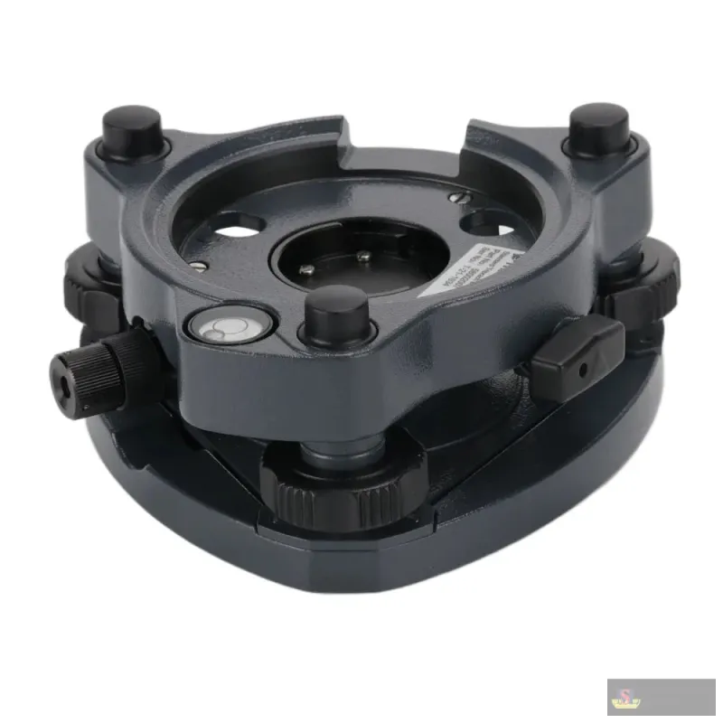 Leica Style Tribrach with Optical Plummet, Black Color