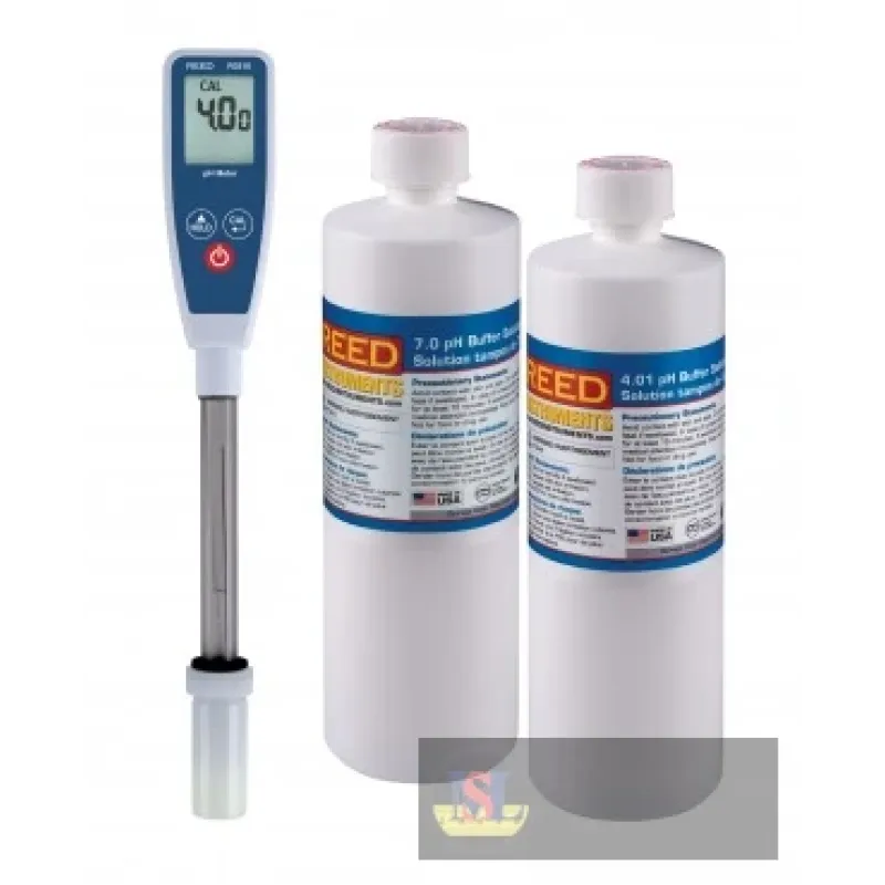 Reed R3510-kit Long Stem Ph Meter and 4ph/7ph Buffer Solution Kit