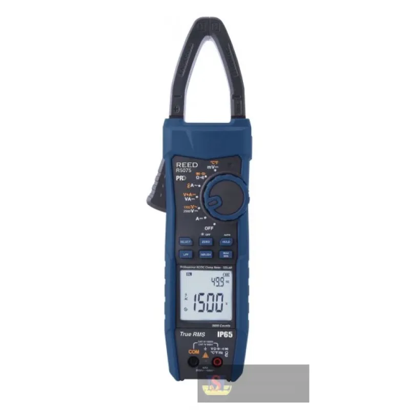 Reed R5075-nist Solar Clamp Meter, Trms, 1000a Ac/dc W/temp W/nist Cert