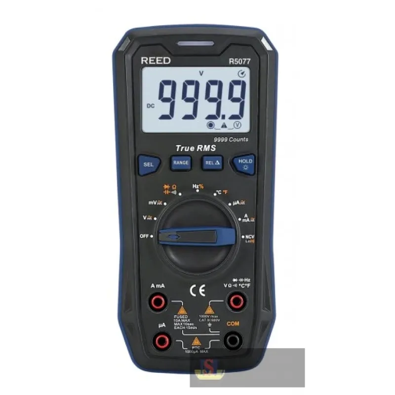 Reed R5077-nist Multimeter, 1000v Ac/dc W/nist Cert