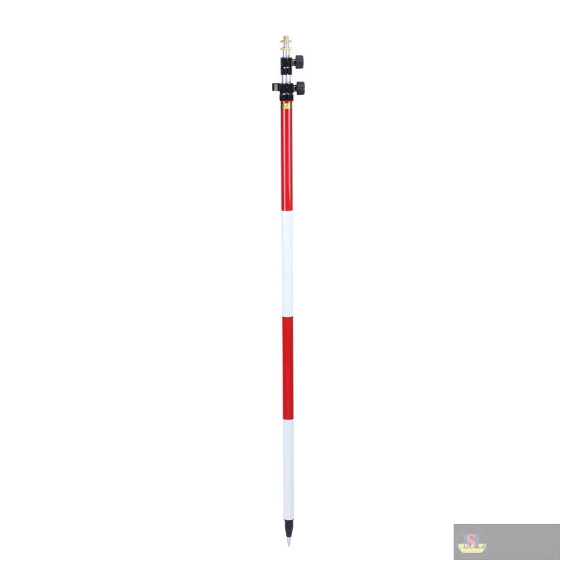 Muya Dz360tl Prism Pole, Twist Lock, Add Prism Height 3.60m, with Soft Bag. Dual Adapter